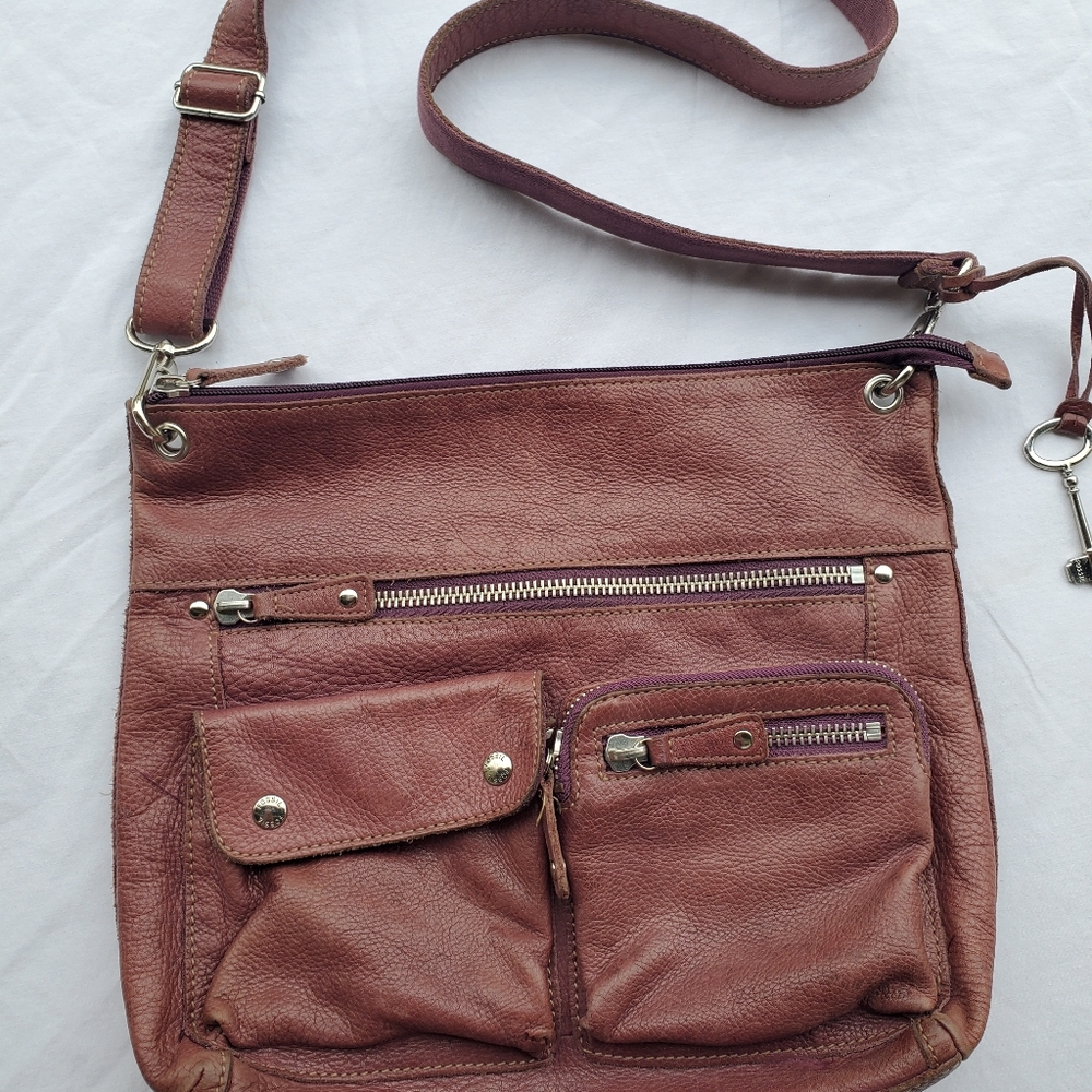 Fossil Long Live Vintage 1954 leather crossbody bag